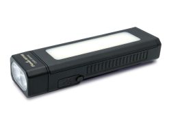 Fenix WT16R Magnetic Black Flashlight - 300 Lumens Front Side Diagonal
