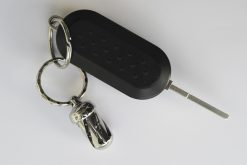Lionsteel Acorn Dice AISI 440 (Set of 2) Monolithic 303 Stainless Steel Container As Keychain