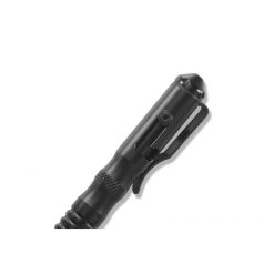 Benchmade 1121-1 Shorthand AXIS Bolt-Action Pen Black 6061-T6 Aluminum Handle - Black Ink Bolt Close Up