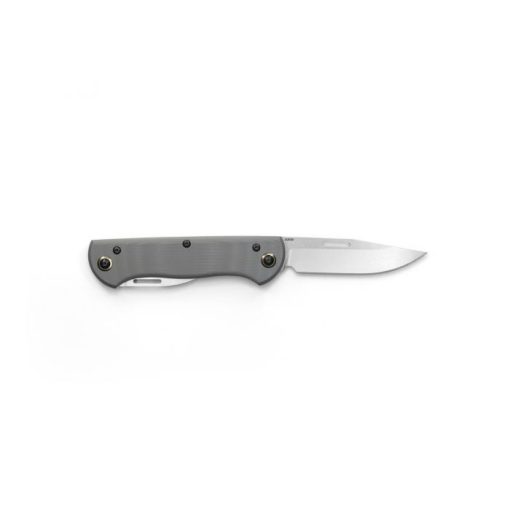 Benchmade 317 Weekender Stonewash S30V Clip-Point Blade Cool Gray G-10 Handle Back Side Open