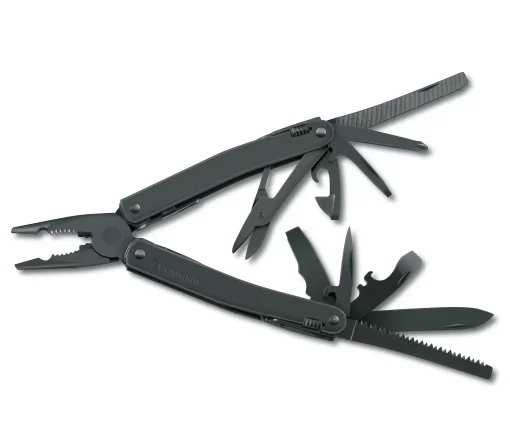 Victorinox Swiss Tool Spirit XBS - Black Pliers and Tools Open Horizontal