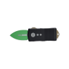 Microtech Exocet CA Jedi Master Legal OTF Automatic Knife Green D/E Blade Black Aluminum Handle Front Side Open