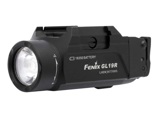Fenix GL19R Rechargeable Tac Light -1200 Lumens Front Side Diagonal