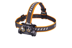 Fenix HM65R Rechargable Headlamp - 1400 Lumens Front Side Band Extended