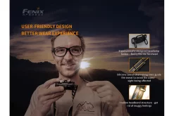 Fenix HM65R Rechargable Headlamp - 1400 Lumens UI Infographic