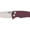 Medford Smooth Criminal Tumbled S35VN Drop Point Blade Red Aluminum Handle Front Side Open