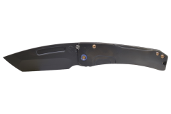 Medford Slim Midi Marauder PVD Tanto Blade PVD Handles with Flamed Hardware Front Side Open