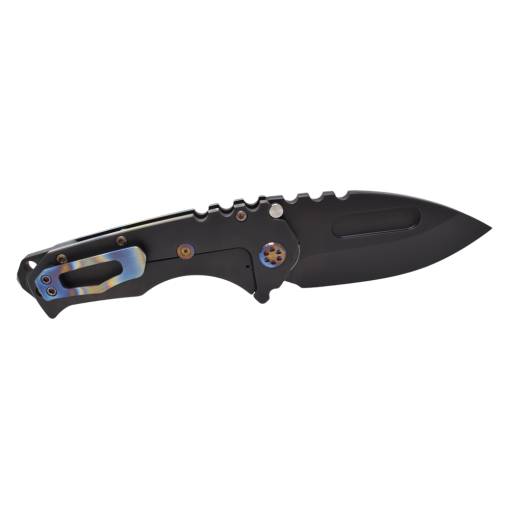 Praetorian T MagnaCut PVD Drop Point PVD with Pen Ano Flamed Perimeter Handles Back Side Open