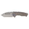 Praetorian T MagnaCut Tumbled Tanto Tumbled Handles Brushed Flamed Clip Front Side Open