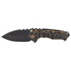 Medford Praetorian T MagnaCut PVD Drop Point Blade PVD with Brushed Bronze Anodized Stained Glass Handles Bronze Anodized Hardware Brushed Bronze Anodized Clip PVD breaker Front Side Open