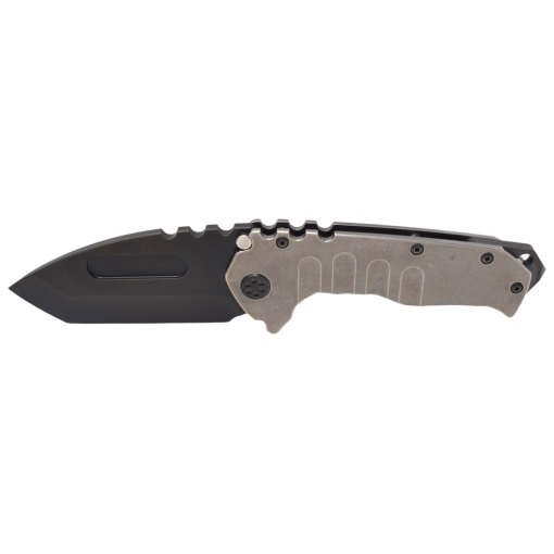 Medford Praetorian T Magnacut PVD Tanto Blade Tumbled Handles PVD Hardware and Clip PVD Breaker Front Side Open