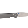 Chris Reeve Knives Small Sebenza 31 Left Handed Stonewash S35VN Blade Titanium Handle Front Side Open