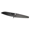 Medford Nosferatu Flipper Tumbled S35VN Sheepsfoot Blade Black PVD Titanium Handle Flamed Hardware Brushed and Flamed Clip Front Side Open