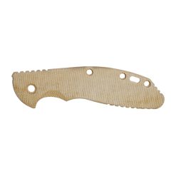 Hinderer XM 24 4 Inch Smooth Natural Micarta Scale Front Side