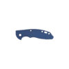 Hinderer XM 18 3 inch Scale Smooth Titanium Battle Blue Front Side With Logo