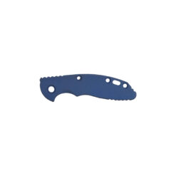 Hinderer XM 18 3 inch Scale Smooth Titanium Battle Blue Front Side With Logo