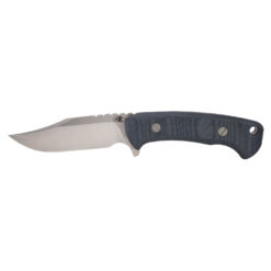 Hinderer Ranch Bowie Stonewashed CPM 3V With Black Micarta Handle Front Side Without Sheath