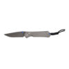 Chris Reeve Knives Sebenza 31 Drop Point Boomerang Damascus Blade Titanium Handles Front Side Open