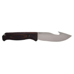 Benchmade Saddle Mountain Skinner S30V Drop Point With A Gut Hook Back Side Without Sheath