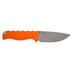 Benchmade Steep Country S30V Drop Point Santoprene With A Black And Orange Boltaron Sheath Back Side Without Sheath