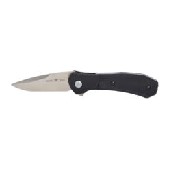 Buck Knives Paradigm S35VN Drop Point Black G-10 Handle Assisted Opener Deep Carry Pocket Clip Front Side Open
