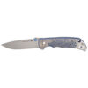 Spartan Blades Harsey Folder 4" CPM S45VN Stonewash Blade Special Edition Viking Long Boat Front Side Open