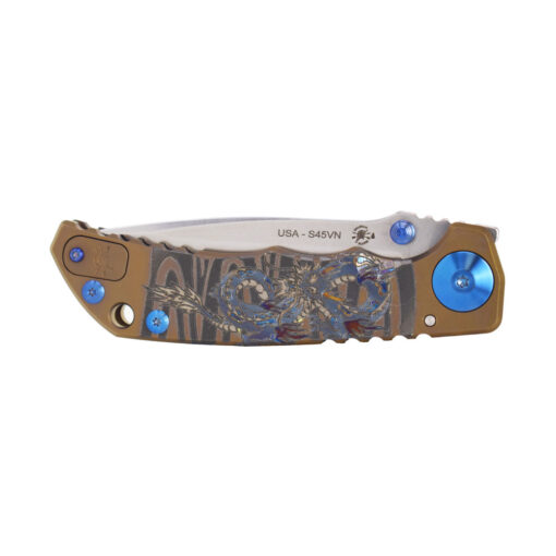 Spartan Blades Harsey Folder 4" CPM S45VN Blade Steel Special Edition Dragon Front Side Closed