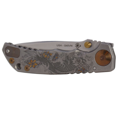 Spartan Blades Harsey Folder 4" CPM S45VN Blade Steel Special Edition Koi Fish Front Side Closed