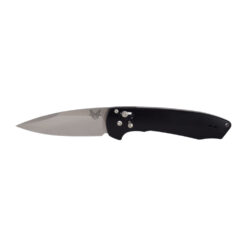 Benchmade Arcane S90V Drop Point With Black 7075-T6 Aluminum Handle Front Side Open