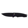 Medford Smooth Criminal Auto S45VN PVD Blade Black Aluminum Handles with Violet Hardware and PVD Clip Front Side Open