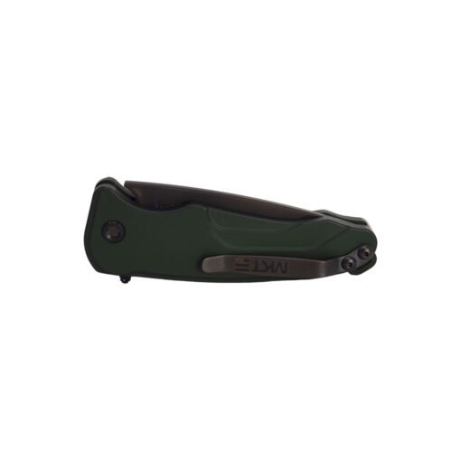 Medford Smooth Criminal S45VN PVD Blade Hunter Green Handles PVD Hardware and Clip Back Side Closed