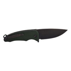 Medford Smooth Criminal S45VN PVD Blade Hunter Green Handles PVD Hardware and Clip Back Side Open