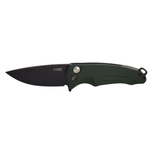 Medford Smooth Criminal S45VN PVD Blade Hunter Green Handles PVD Hardware and Clip Front Side Open