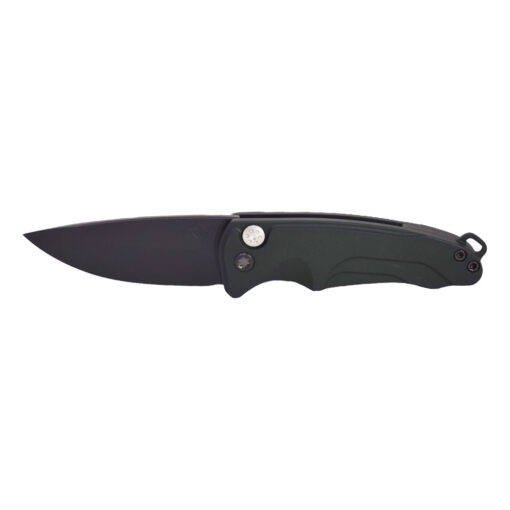 Medford Smooth Criminal Auto S45VN PVD Blade Midnight Green Handles PVD Hardware PVD Clip Front Side Open