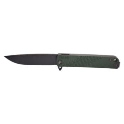 Medford M-48 Magnus Edged S45VN PVD Blade Green Handle with PVD Spring PVD Hardware and Clip Front Side Open