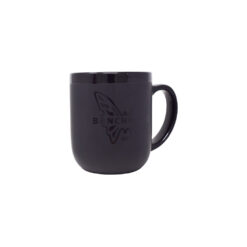 Benchmade Black Logo on Black Matte Ceramic Coffee Mug Benchmade Butterfly Logo