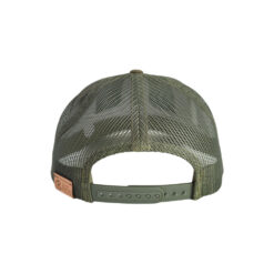 Chris Reeve Knives Favorite Trucker Hat In Dark Loden One Size Think Twice Cut Once Patch Back Side