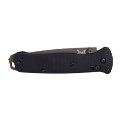 Benchmade Bailout Grey CPM-M4 Gray Cerakote Tanto Blade Black Anodized Aluminum Handle Front Side Closed