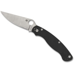 Spyderco Military 2 S30V Drop Point Blade Black G-10 Handle Front Side Open